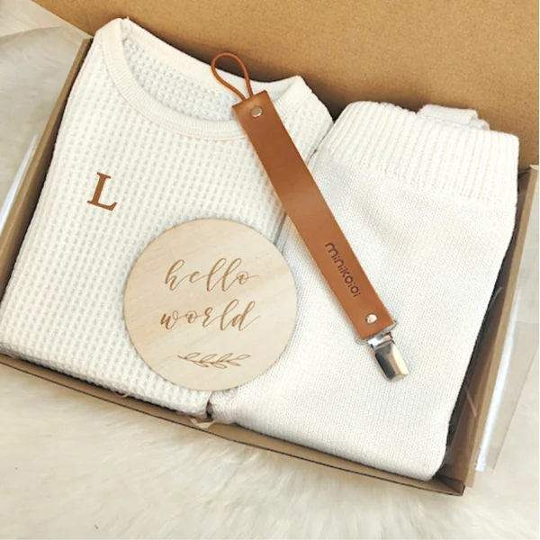 Sweat gaufré écru