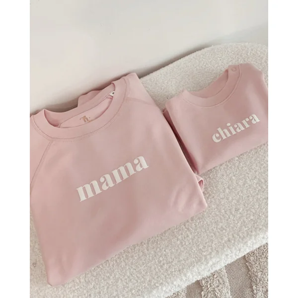 Sweat Personnalisé Bébé Rose – Cadeau Doux et Unique