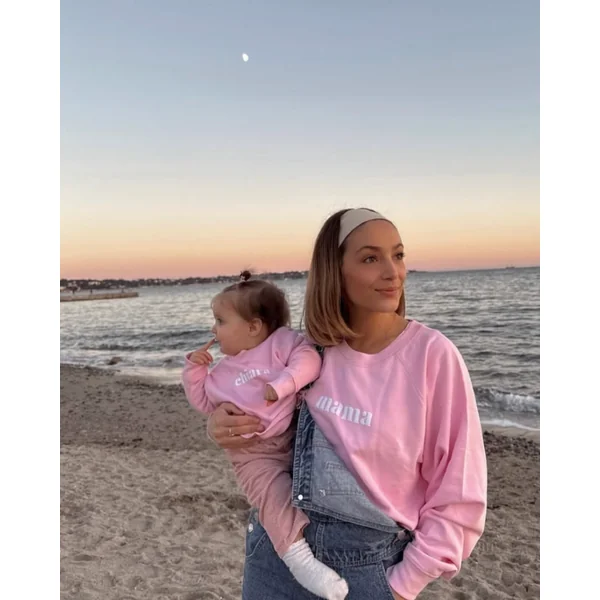 Sweat Personnalisé Bébé Rose – Cadeau Doux et Unique