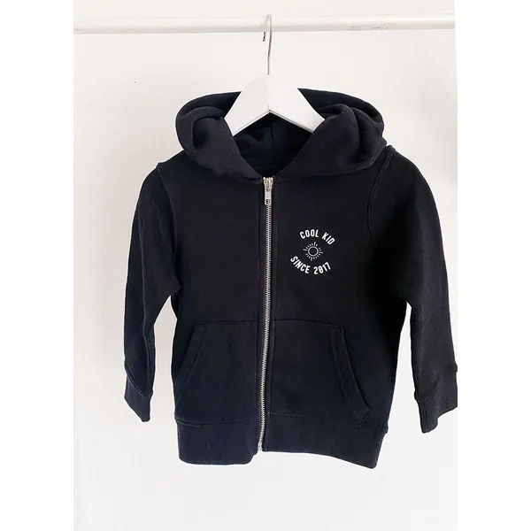 sweat zippé à capuche enfant avec prénom