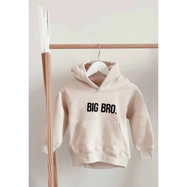 Sweat à Capuche Enfant Personnalisé – Grand Frère ou Grande Sœur