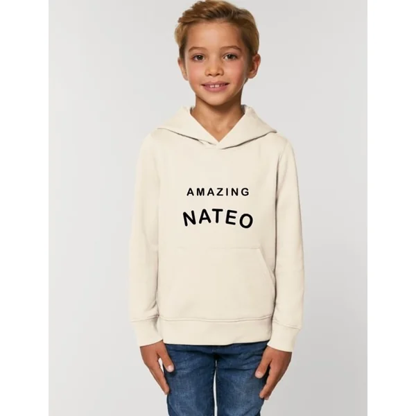 Sweat à capuche personnalisé naturel