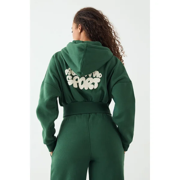 Sweat à Casynthétiqueche Court DSGN Studio Sport Imprimé Bulles avec Fermeture Éclair