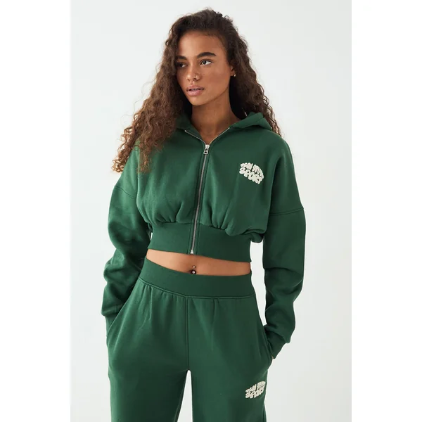 Sweat à Casynthétiqueche Court DSGN Studio Sport Imprimé Bulles avec Fermeture Éclair
