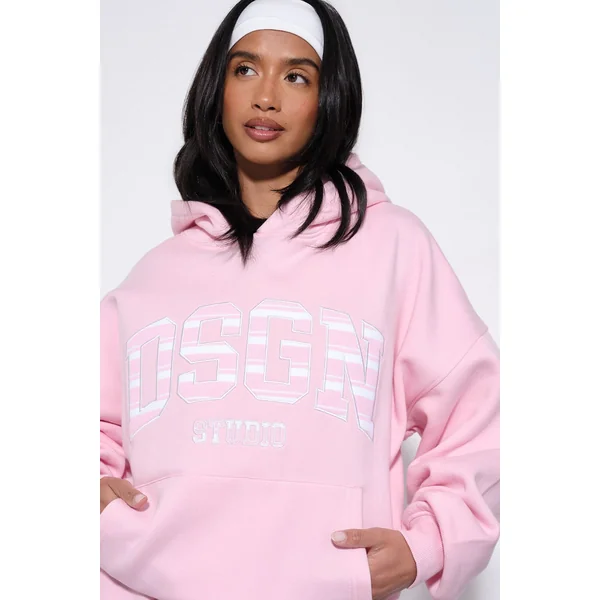 Sweat À Casynthétiqueche Oversize Avec Appliqué Rayé Dsgn Studio