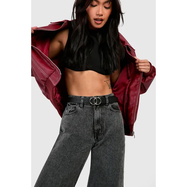 synthétique Ceinture Boyfriend à Double Anneau en synthétique