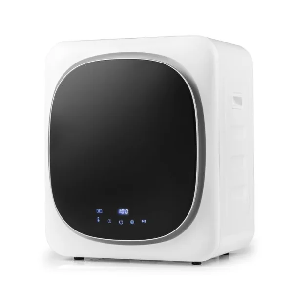 Sèche-Linge Électrique Compact 2,5KG Sèche-Linge Portable 800W avec Tambour en Acier Inoxydable Écran Tactile LED et Séchage Intelligent