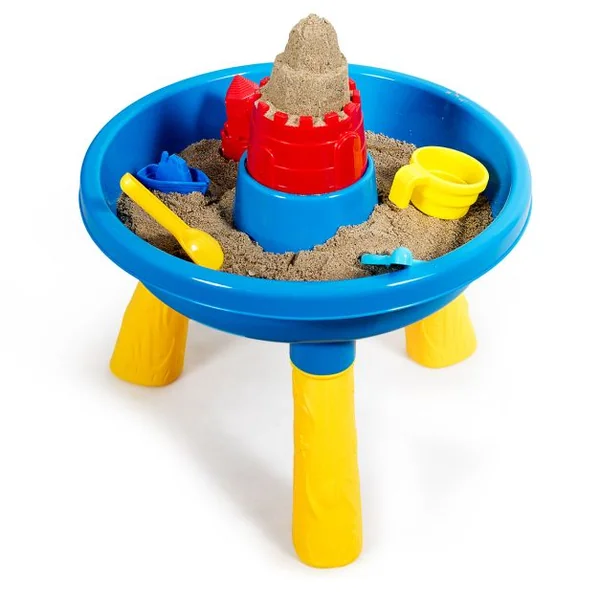 Table d’Activité Sable 30 pcs avec Pelle à Sable Moulin à Vent Cadeau Idéal pour les Enfants plus de 3 ans