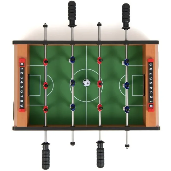 Table de Baby-foot avec 12 Figurines 2 Panneaux de Score 2 Balles Inclus pour Adulte Enfants 51 x 31x 10 CM