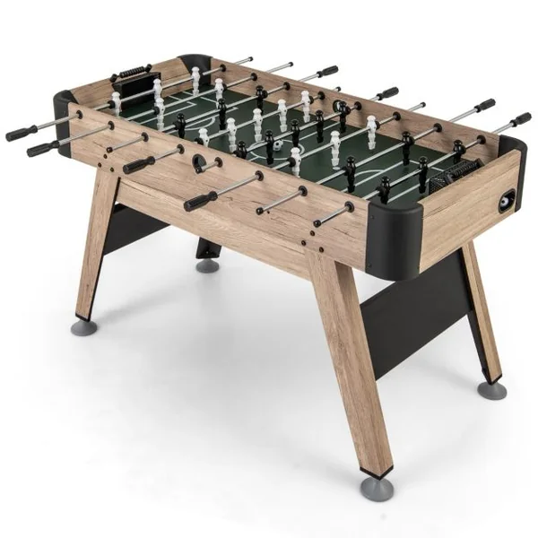 Table de Baby-Foot de 138 cm Table de Jeu de Football d'Arcade 2 Ballons 26 Joueurs 2 Marqueurs de Score Pieds Réglables