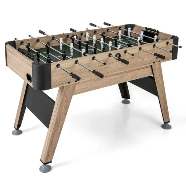 Table de Baby-Foot de 138 cm Table de Jeu de Football d'Arcade 2 Ballons 26 Joueurs 2 Marqueurs de Score Pieds Réglables