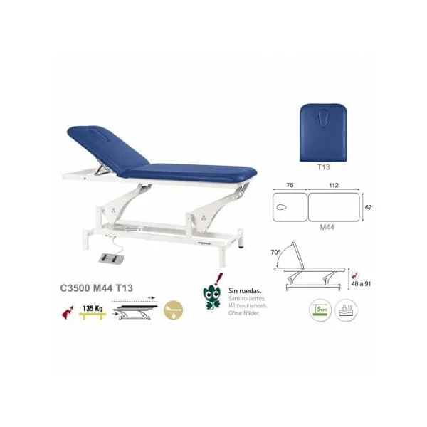 Table d'examen électrique Ecopostural C3500 + tabouret offert