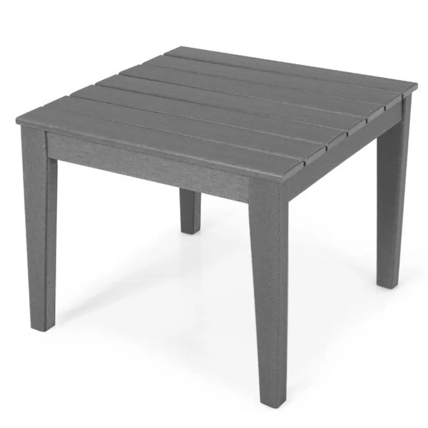 Table pour Enfants en PEHD anti-Décoloration pour Intérieur / Extérieur 64,5 x 64,5 x 51 cm (L x l x H) Gris