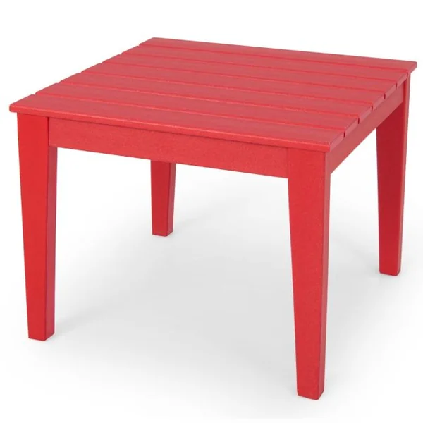 Table pour Enfants en PEHD anti-Décoloration pour Intérieur / Extérieur 64,5 x 64,5 x 51 cm (L x l x H) Rouge