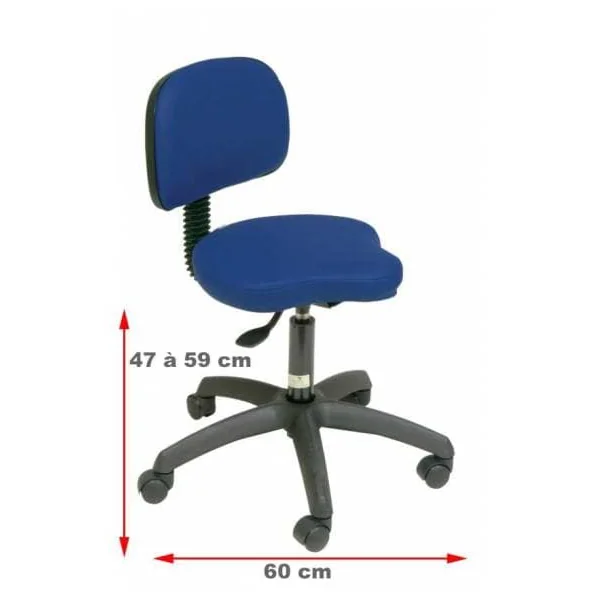 Tabouret médical avec dossier Ecopostural S2639