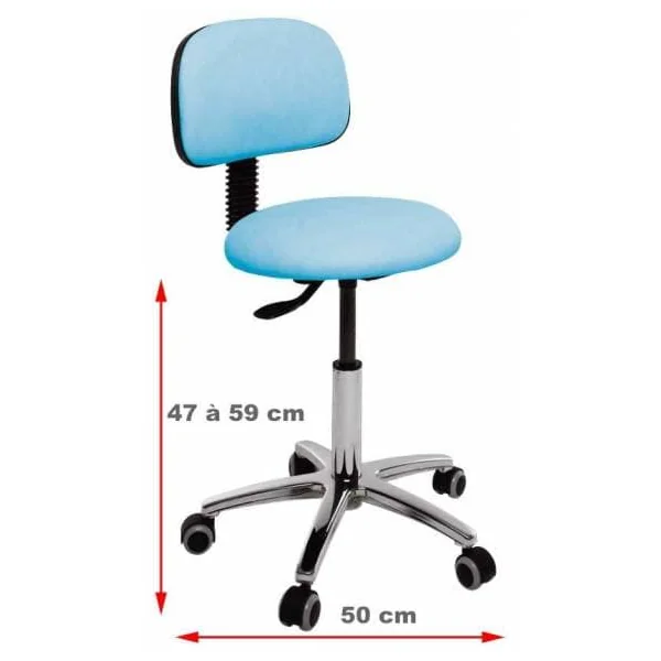 Tabouret médical avec dossier Ecopostural S4609