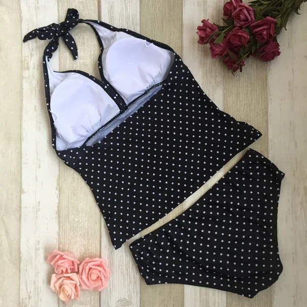 Tankini de grossesse à pois blanc - Reste 1 Taille 36