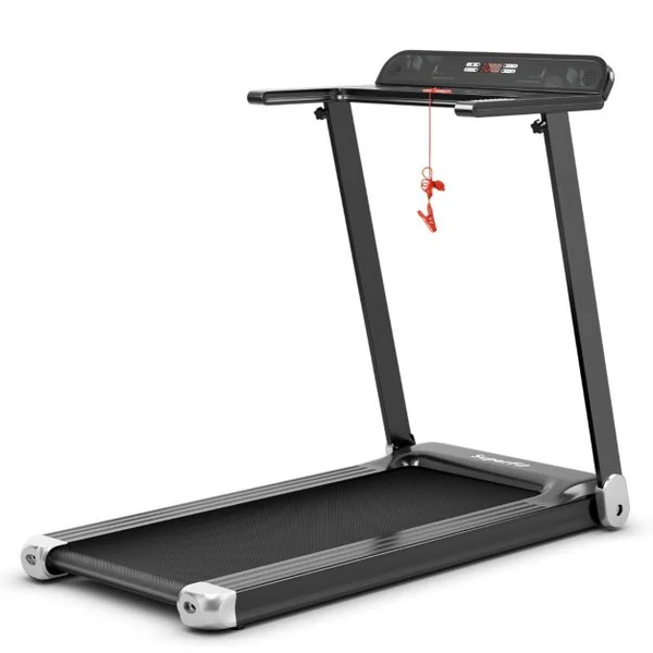 Tapis de Course Electrique Tapis de Fitness Pliable pour Maison avec Application de Contrôle Argent/Bleu/Rouge
