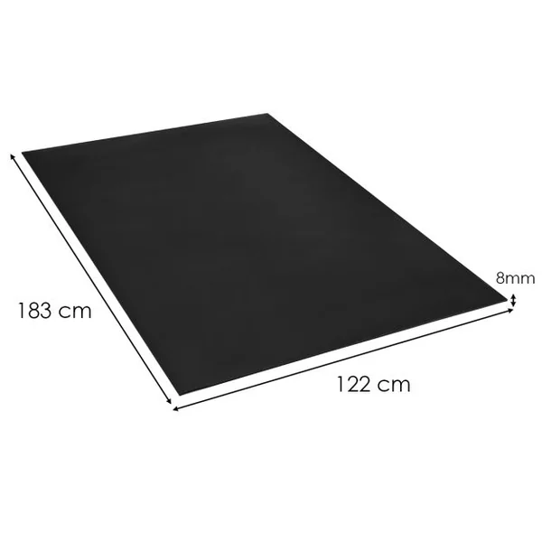 Tapis de Yoga 8 mm D'épaisseur Antidérapant Double Face Tapis de Sport Fitness Anti-usure Haute Densité Violet