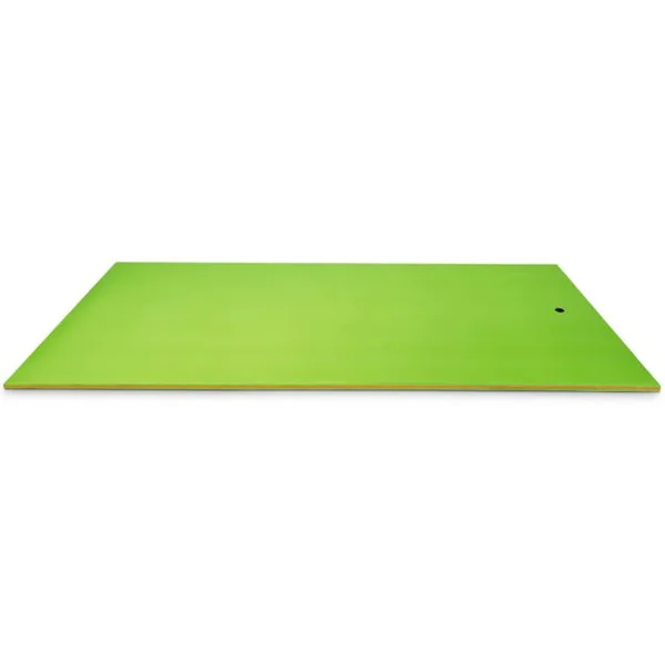 Tapis Flottant de Piscine 355 x 183 CM Matelas Flottant d’Eau 4-6 Personnes 3 Couches Mousse XPE Résistant Charge 400 KG Vert