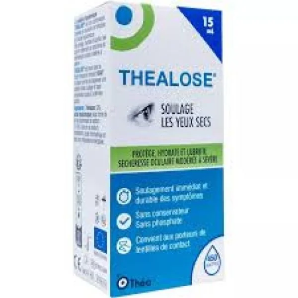 THEALOSE Solution ophtalmique lubrifiante - Flacon 15 ml