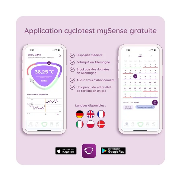 Thermomètre MySense Lifetime - 12 mensualités