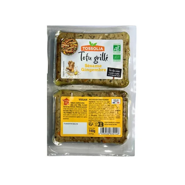 Tofu grillé sésame gingembre 2x70g