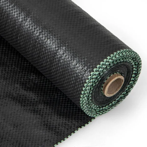 Toile de Paillage Contre les Mauvais Herbes 2Mx25M Tapis en Tissu Anti-mauvaises Herbes de Jardin en PP avec Ligne de Guidage Noir