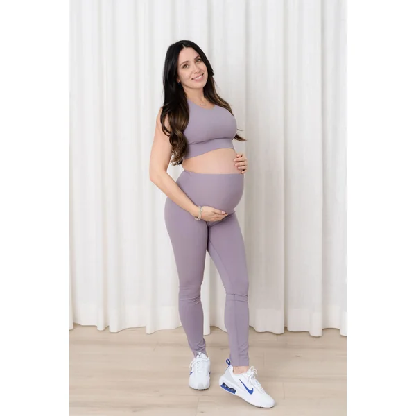 Top de yoga - lilas cendré