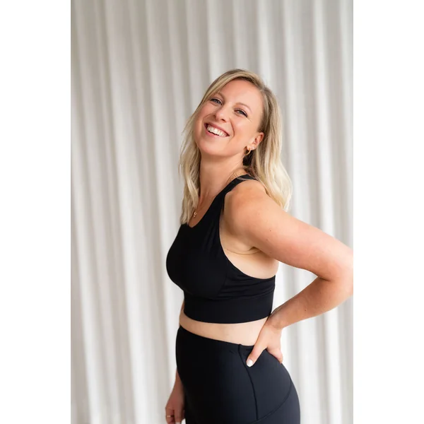 Top de yoga - noir