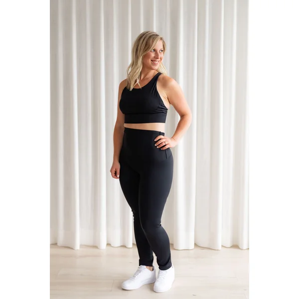 Top de yoga - noir