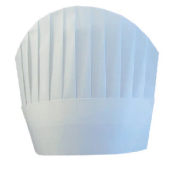 TOQUES CONTINENTAL CHEF"S "ROUND TOP" 23 CM BLANC AIRLAID (10 UNITÉ) - Garcia de Pou
