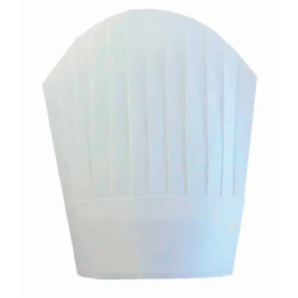 TOQUES CONTINENTAL CHEF"S "ROUND TOP" 26 CM BLANC AIRLAID (10 UNITÉ) - Garcia de Pou