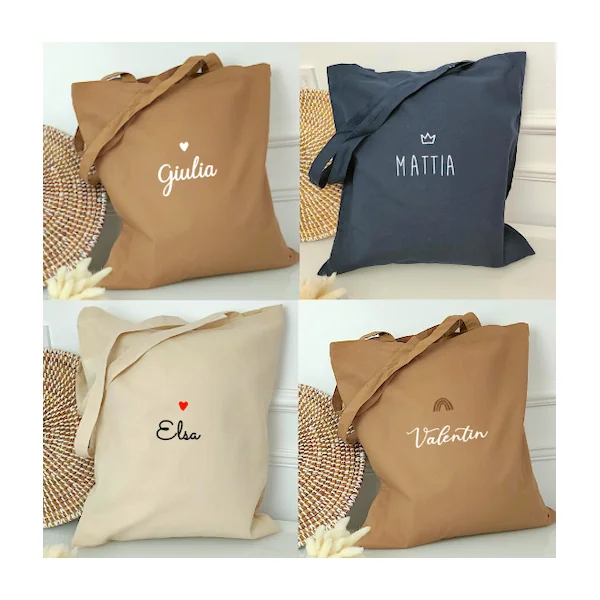 Tote bag enfant motif (3 coloris)