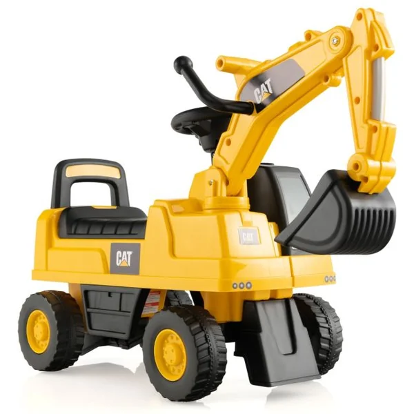 Tracteur pour Enfant Jouet Pelle avec Seau Rotatif Roues Anti-dérapantes Bouton Klaxon Stockage de Siège 25kg 1-3 Ans
