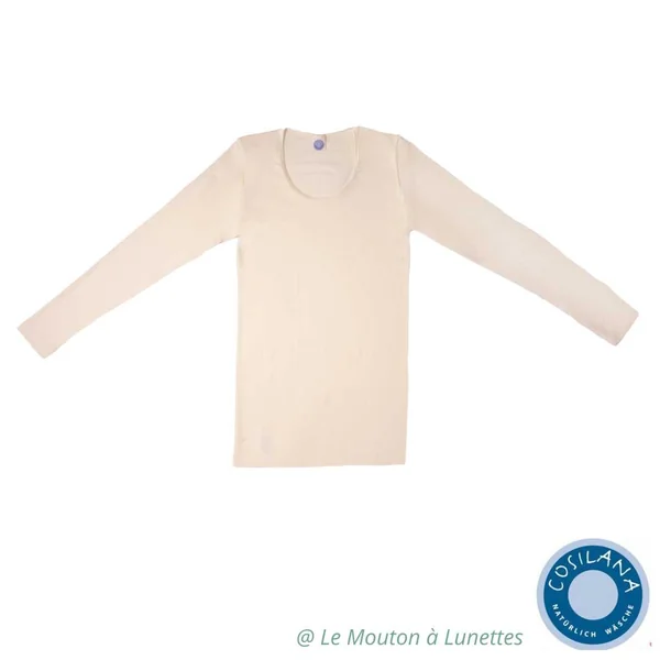 Tricot manches longues femme en laine et soie - COSILANA