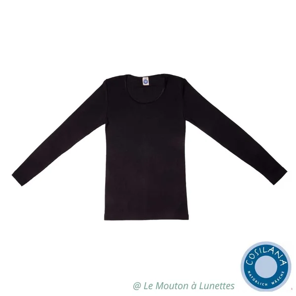 Tricot manches longues femme en laine et soie - COSILANA