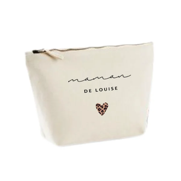 Trousse coton personnalisée Léopard