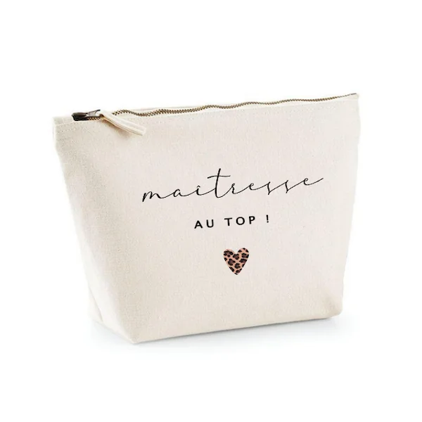 Trousse coton personnalisée Léopard