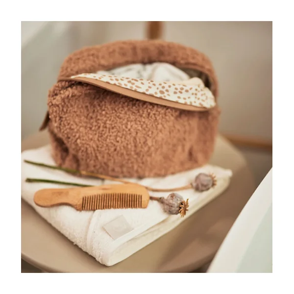 Trousse de toilette biscuit