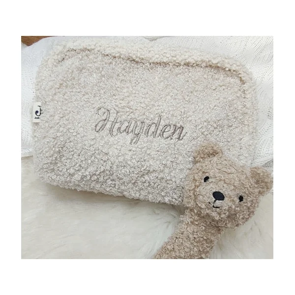 Trousse de toilette biscuit