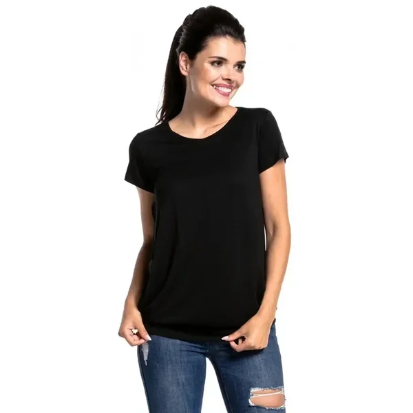 T-Shirt Allaitement Ouverture Côté Uni