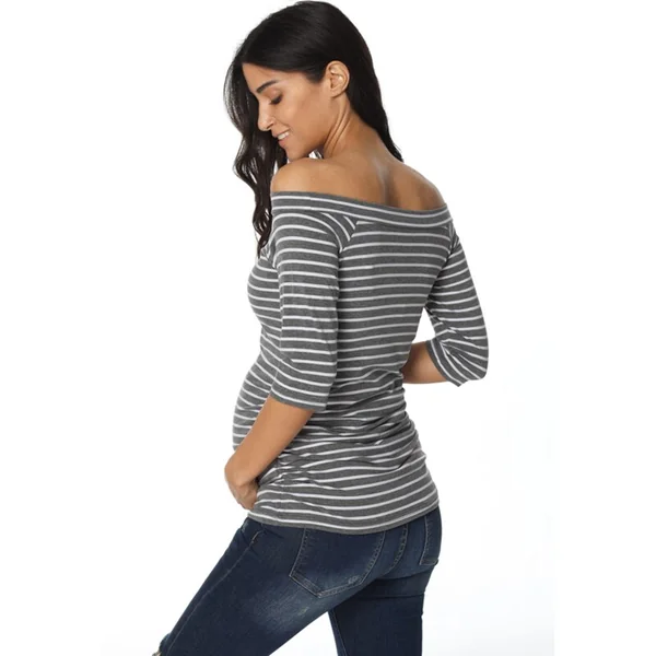 T-shirt de grossesse épaules dénudées - Reste 1M