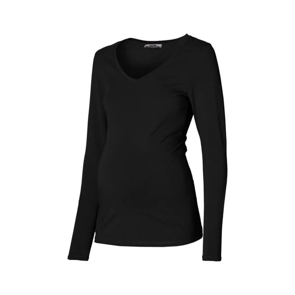 T-shirt Grossesse Manche Longue Jenna - Noir