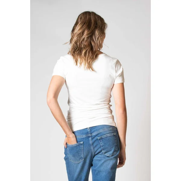 T-shirt Grossesse Teesh - Blanc