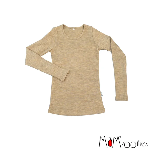 T-shirt laine mérinos MaM manches longues femme et ado – Coloris 2025/26