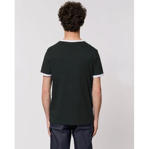 T-shirt manches contrastées blanches pour Papa – Cool Dad Since, en coton biologique