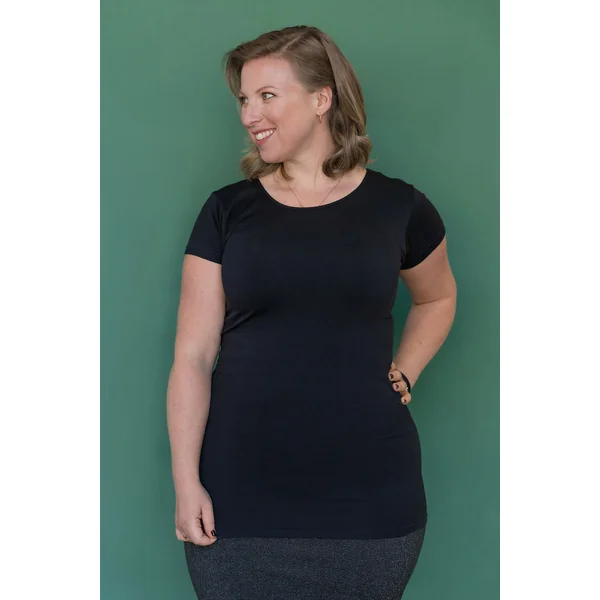 T-shirt moulant - Noir