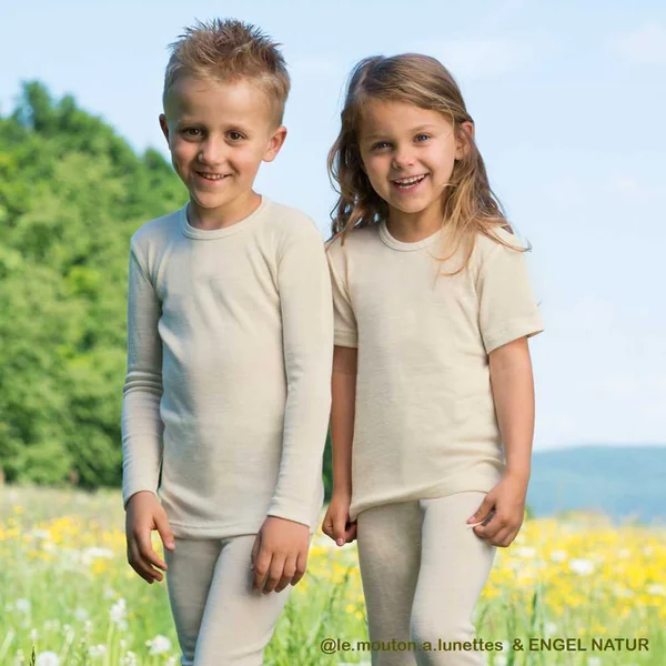 T-shirt mérinos enfant manches courtes - ENGEL NATUR
