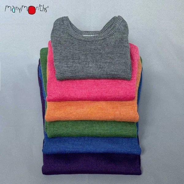 T-shirt mérinos ManyMonths manches courtes enfant